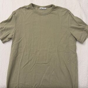 Zara Khaki Men's Short Sleeve Tee